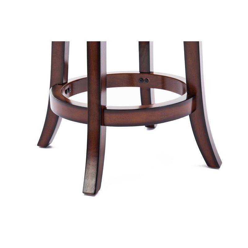 Palmetto Swivel Hardwood Counter Height Barstool Brandy - Boraam