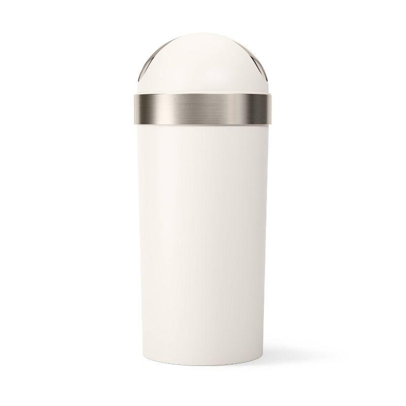 Umbra Venti Plastic Swing Top Kitchen Trash Can - 16 Gallons