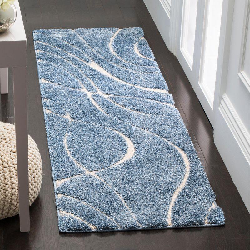 Florida Shag SG471 Power Loomed Area Rug  - Safavieh