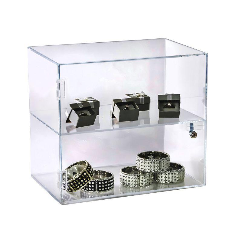 Azar Displays Acrylic Lockbox Countertop Display Case 14" wide