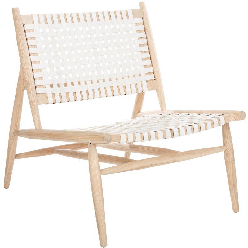 Soleil Accent Chair - ACH1001 - White/Natural - Safavieh