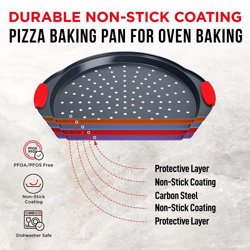 Lifemaster Lifemaster Non-Stick Steel Pizza Pan