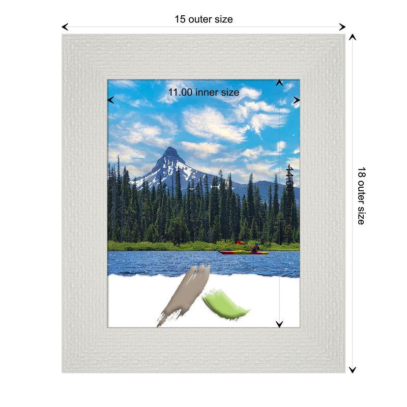 Amanti Art Mosaic White Picture Frame