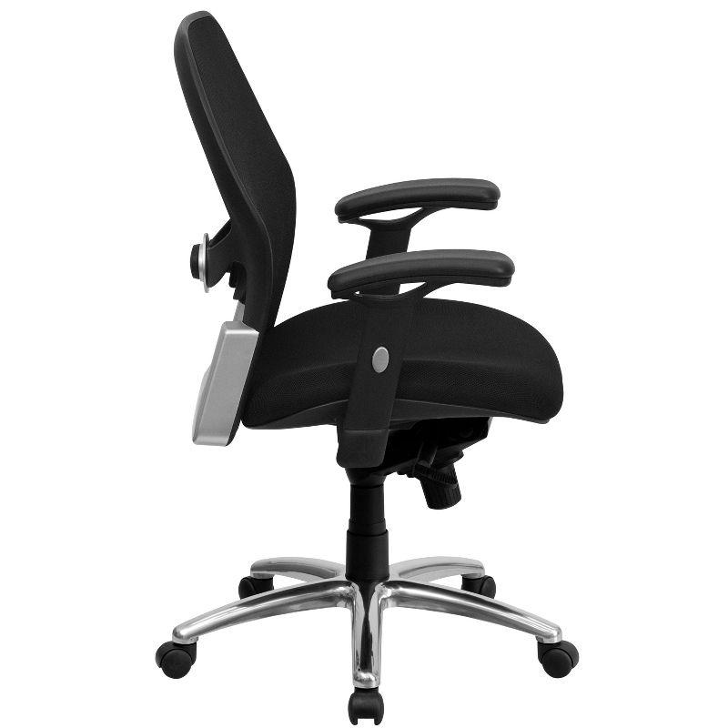 Flash Furniture Mid-Back Super Mesh Executive Swivel Office Chair with Knee Tilt Control and Adjustable Arms