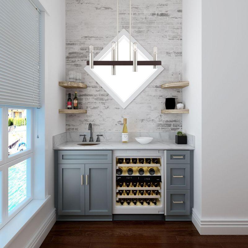 Livex Lighting Helsinki 4 - Light Chandelier in  Brushed Nickel