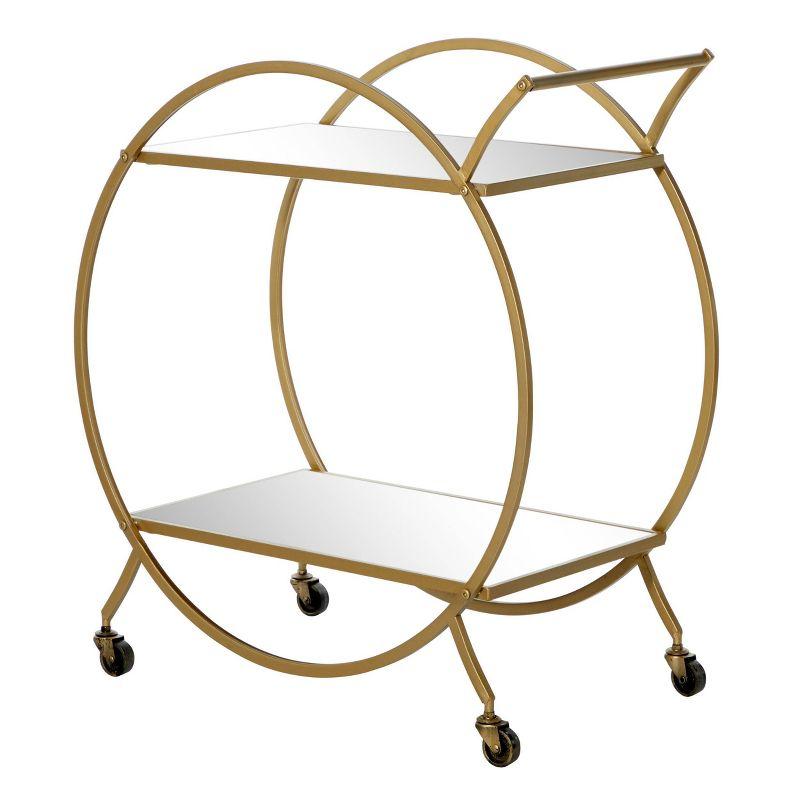 Contemporary Glam Metal Bar Cart - Olivia & May