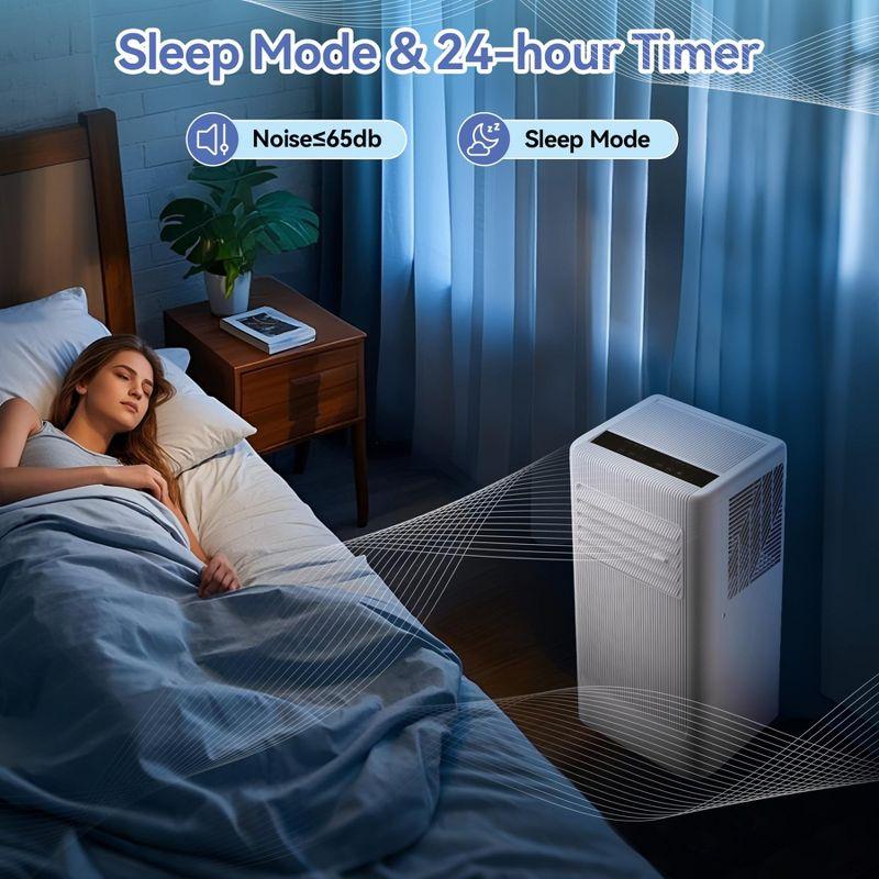 10000 BTU Portable Air Conditioners, 3-In-1 Standing Portable AC Unit With Remote Control, 24 Hour Timer