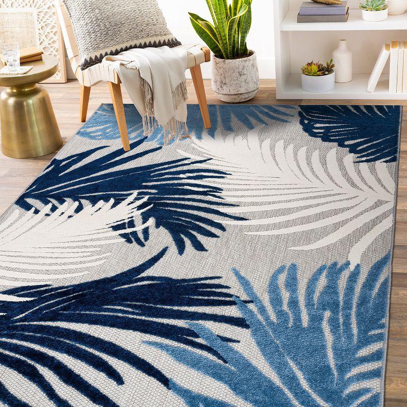 World Rug Gallery Tropical Floral Indoor/Outdoor Area Rug