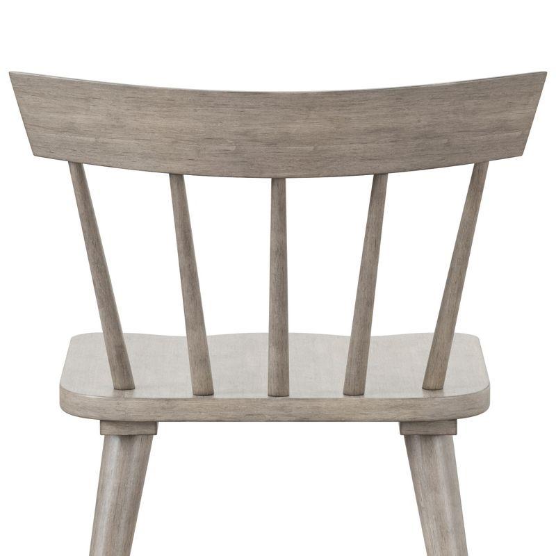 Set of 2 Mayson Spindle Back Dining Chair Gray - Hillsdale Furniture: Farmhouse Style, Wood Frame, Foam Fill