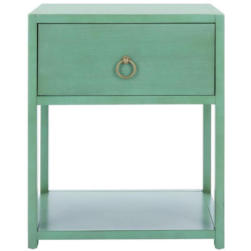 Yudi 1 Drawer 1 Shelf Nightstand  - Safavieh