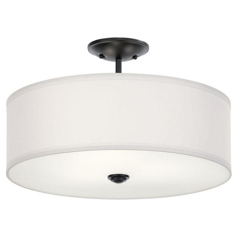 Kichler Lighting Shailene 3 - Light Semi-Flush Mount in  Black