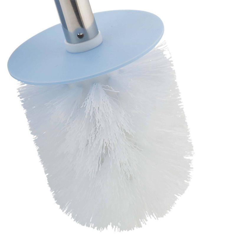 Lisse Wide Bowl Brush with Rubberized Finishing Blue - Elle Décor