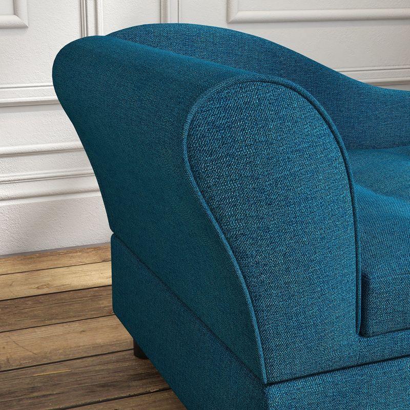 PawHut Pet Sofa, Dog Sofa, Elevated Pet Bed for Small Dogs, with Hidden Storage, Soft Tufted Cushion, Dark Blue