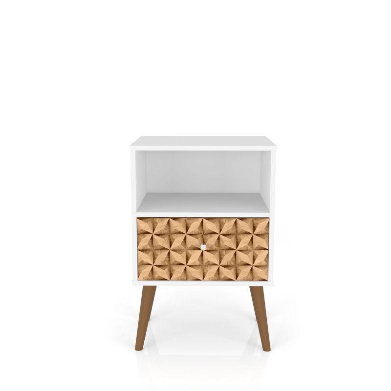 Liberty 1.0 Mid Century Modern Nightstand Black - Manhattan Comfort