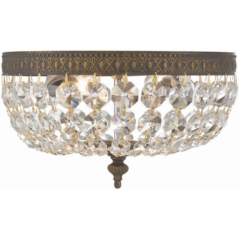 Crystorama Lighting Ceiling Mount 2 - Light Flush Mount in  English Bronze