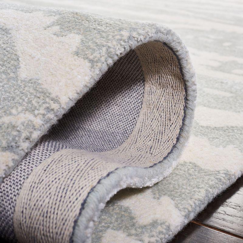 Soho SOH656 Hand Tufted Area Rug - Light Grey/Ivory - 7'6"x9'6" - Safavieh.