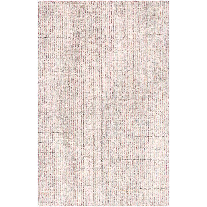 Abstract ABT481 Handmade Indoor Area Rug - Red/Green - 8'x10' - Safavieh
