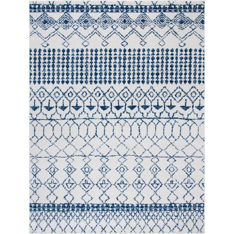 Tulum TUL229 Power Loomed Area Rug - Ivory/Navy - 6'x9' - Safavieh.