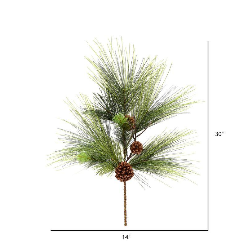 Vickerman Polyethylene (PE) Pine Arrangement (Set of 2)