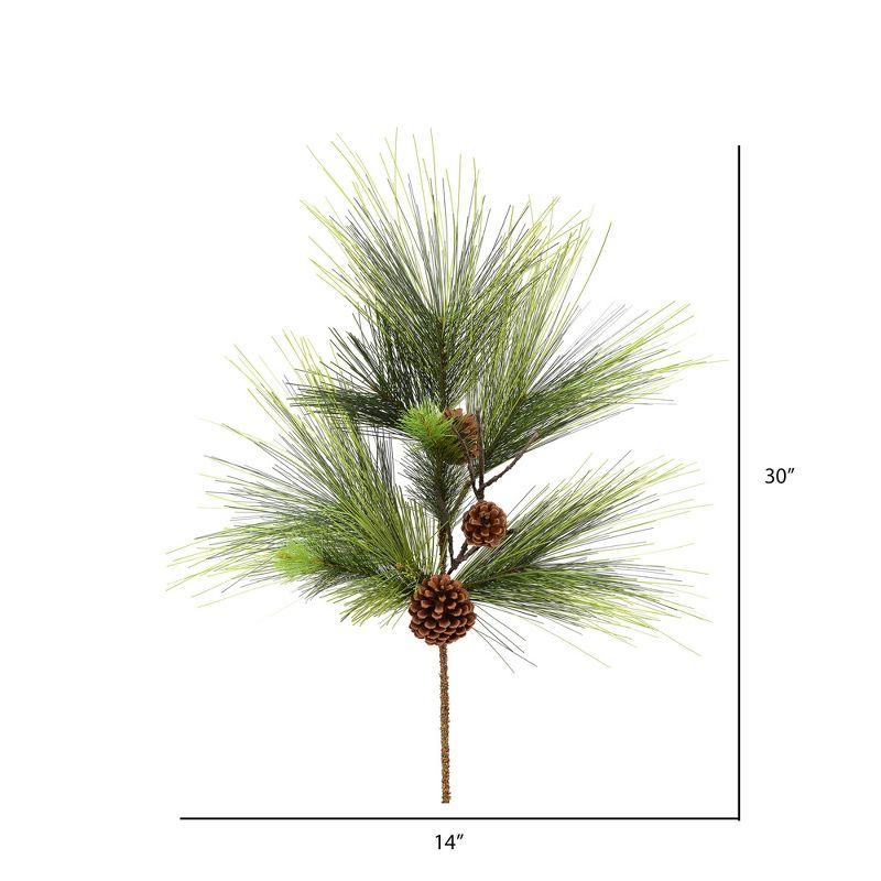 Vickerman 31" Green and Brown Artificial Pine Christmas Spray