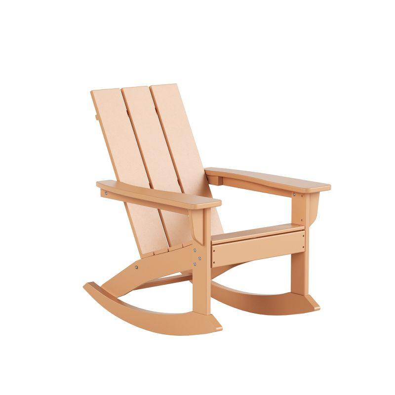 WestinTrends  Modern Adirondack Outdoor Rocking Chair