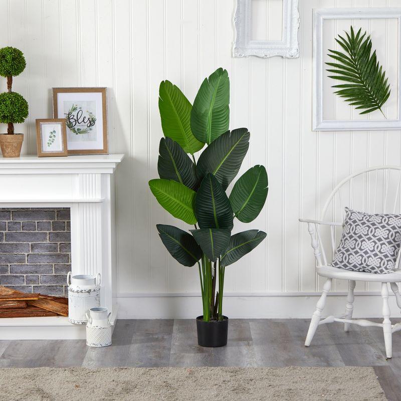 Nearly Natural 58-in Travelers Palm Artificial tree