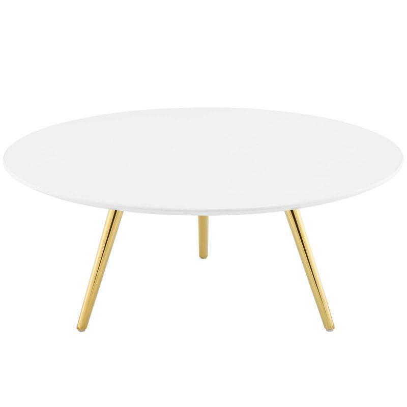 Carson Carrington Bata Round Artificial Marble Coffee Table by Modway