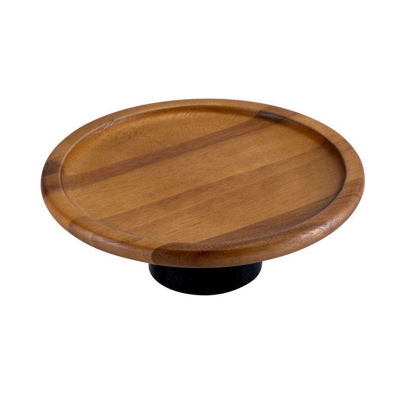 Kalmar Home Acacia Wood Cake Stand Azareya