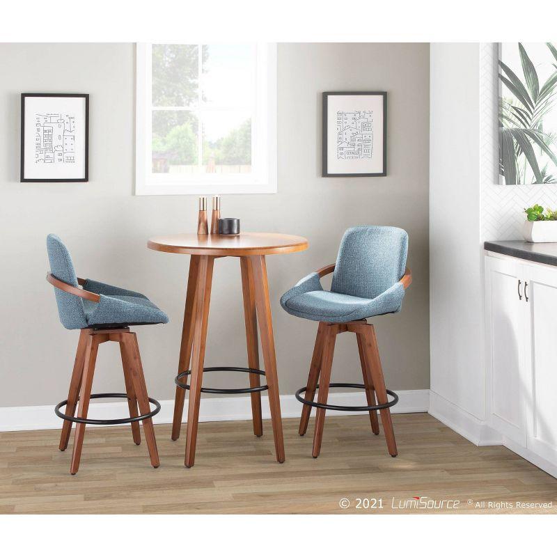 George Oliver Whitacre 29" Fabric Swivel Stool
