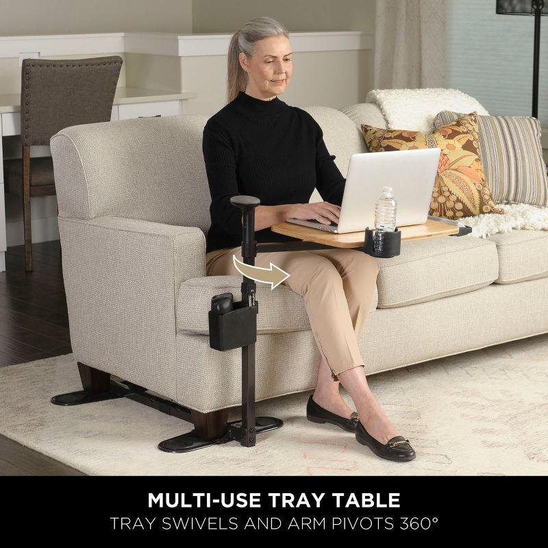 Signature Life Independence Tray Table, Bamboo Swivel TV Tray & Laptop Desk