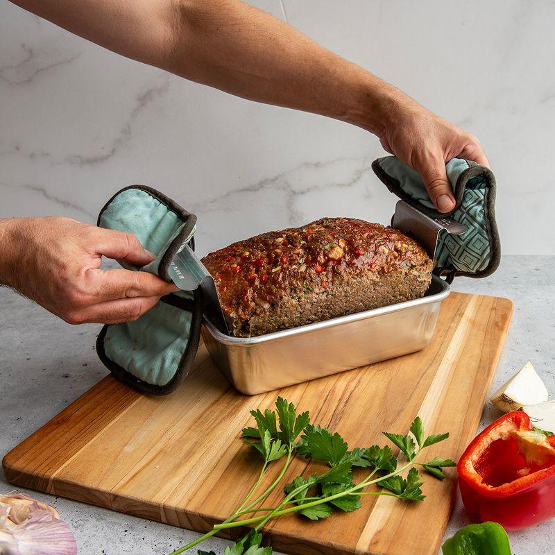 Aluminum Non-Stick Meatloaf Pan with Lifting Trivet