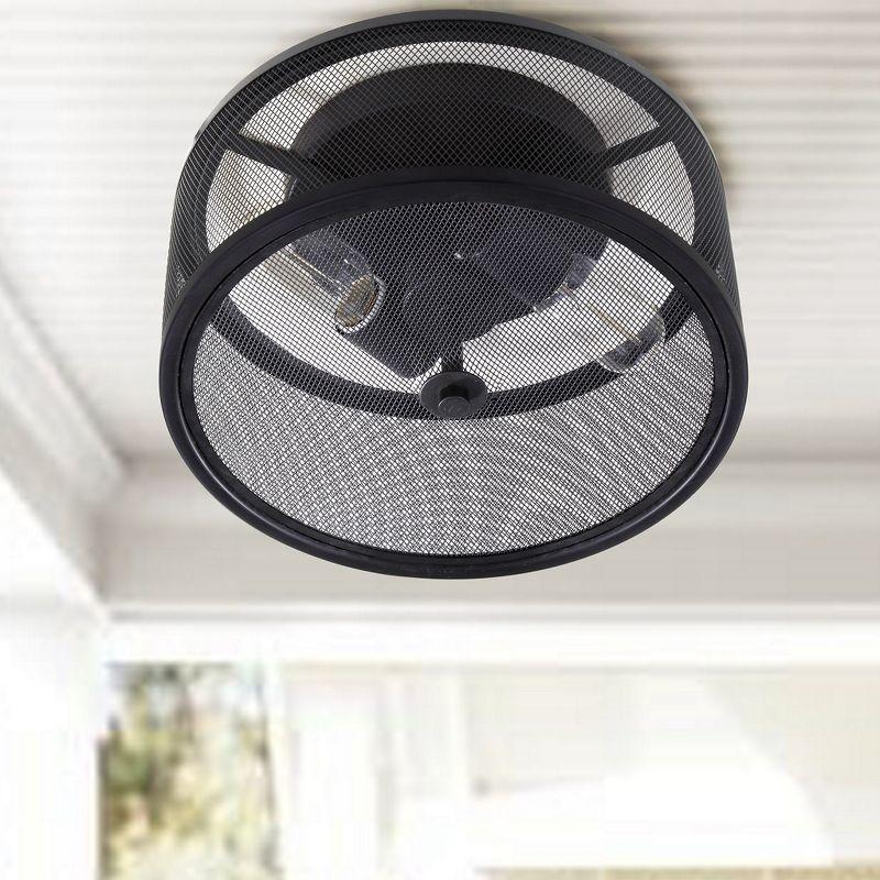 Albina Flush Mount - Black - Safavieh.