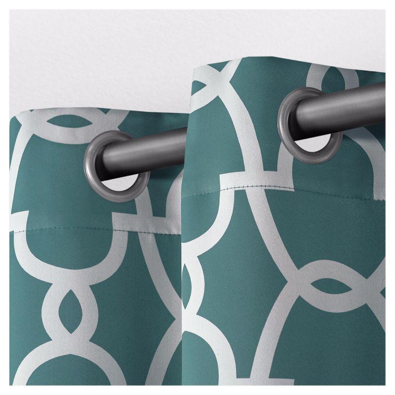 2pk Room Darkening Gates Sateen Woven Curtain Panels - Exclusive Home: