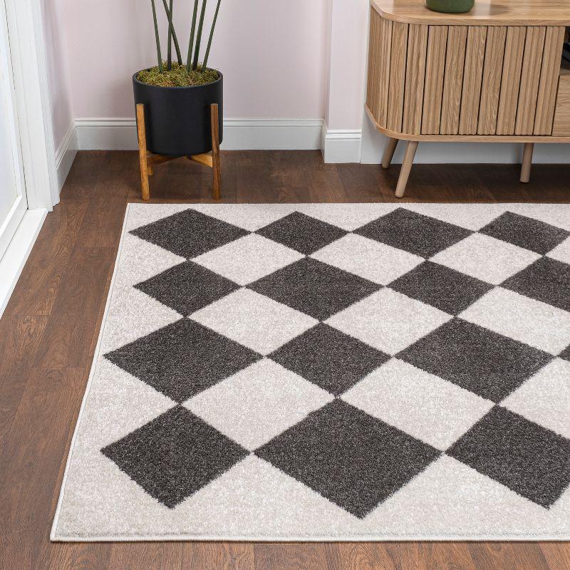 JONATHAN Y Draper Classic Geometric Diamond Pattern Area Rug