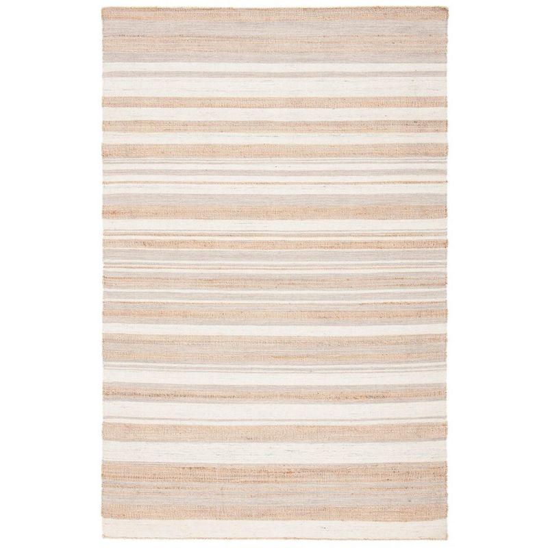 Highland Dunes Grice Hand Woven 50% Jute, 50% Wool Striped Rug