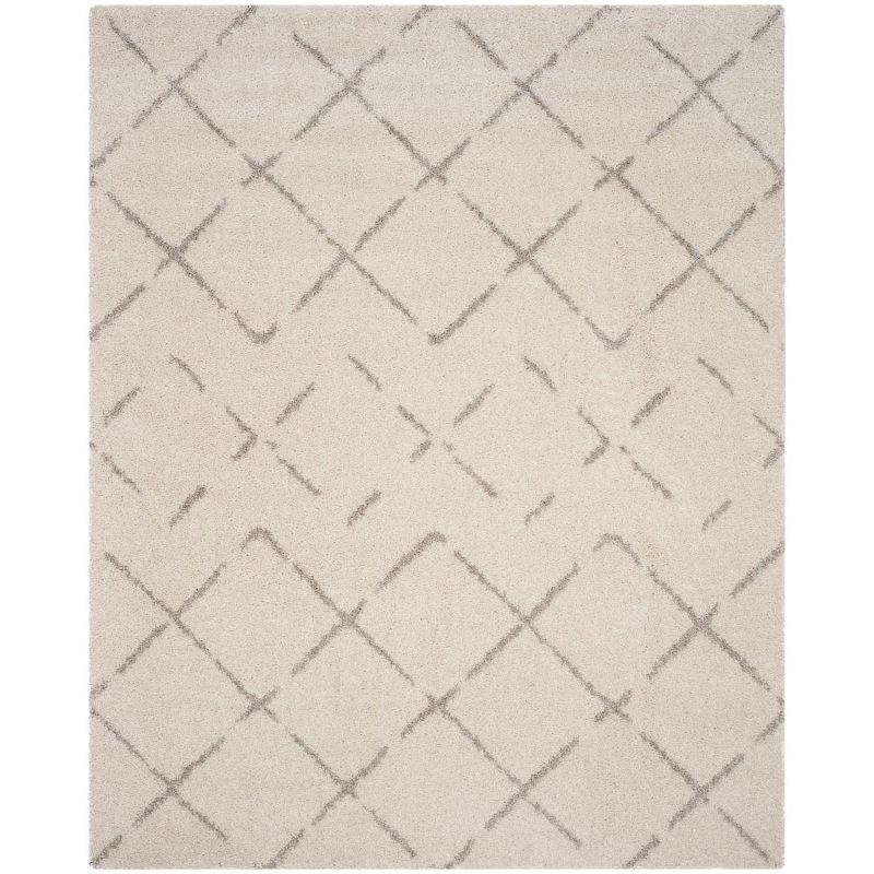 Arizona Shag ASG743 Power Loomed Indoor Area Rug - Ivory/Beige - 8'x10' - Safavieh
