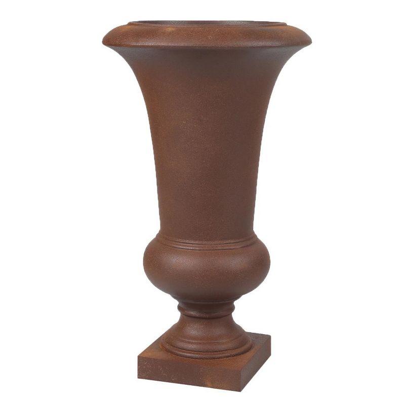 LuxenHome 22.75" H Slim MgO Urn Planter Gray