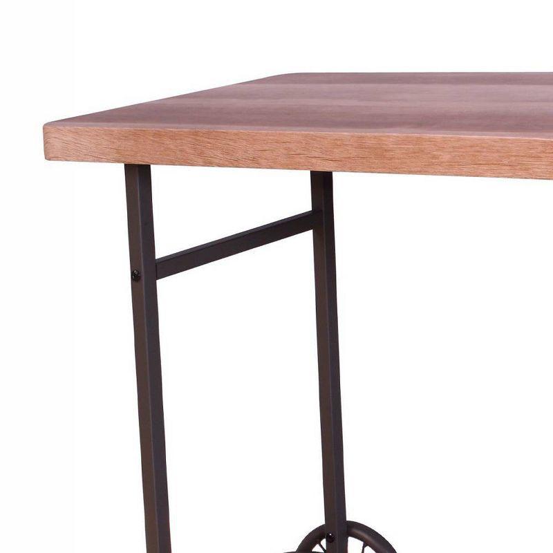 Francie 48" Accent Tables Oak and Antique Gray - Acme Furniture