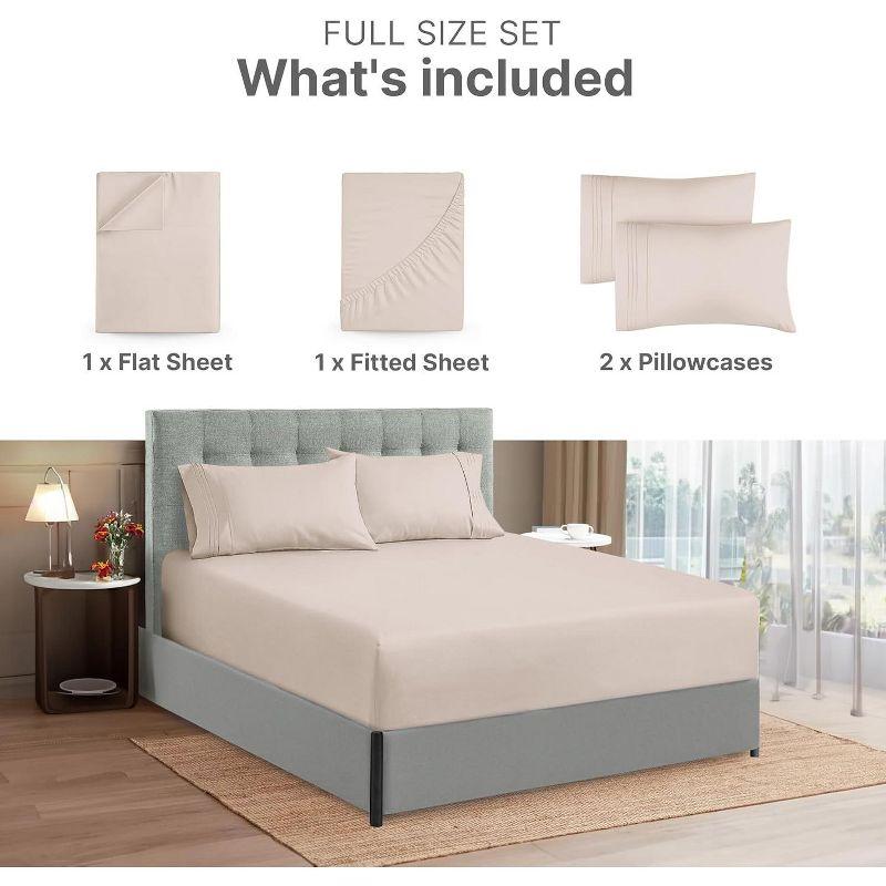CGK Linens Extra Deep Pocket luxury Sheet Set - Solid Ultra Soft & Cooling Sheet Sets