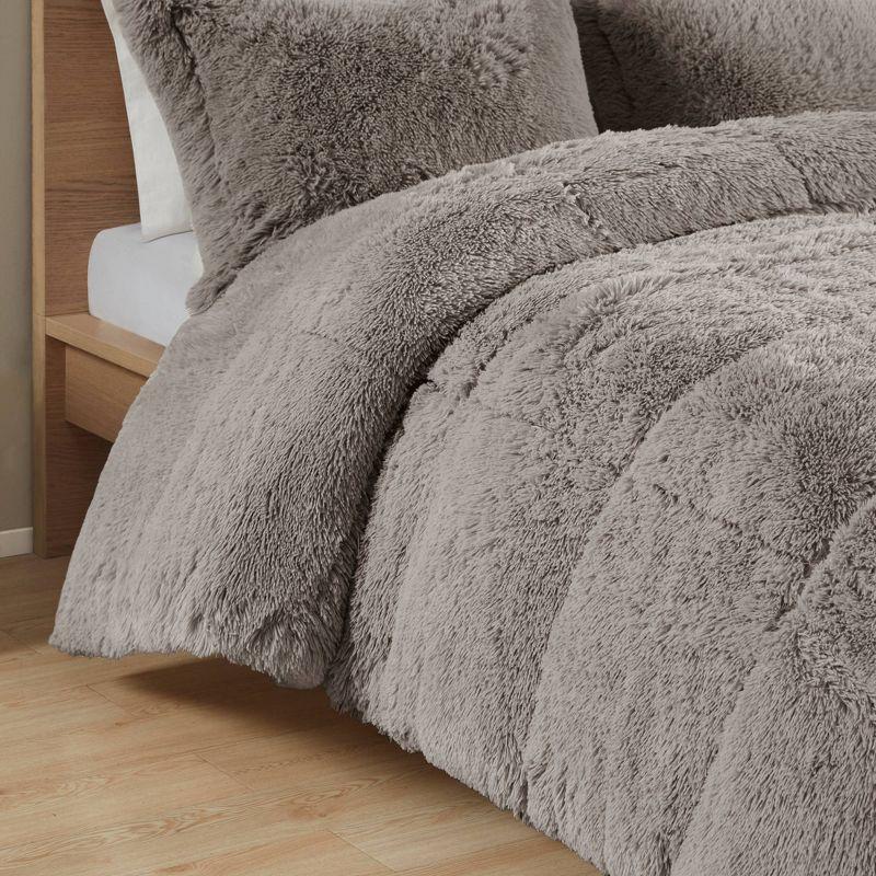 Intelligent Design Malea Shaggy Faux Fur Comforter Mini Set