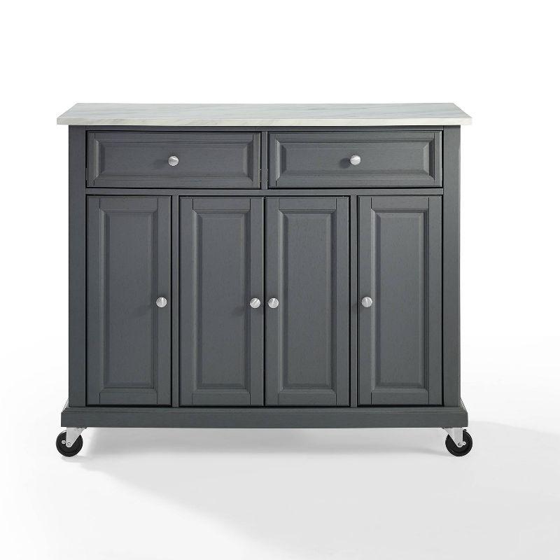 Avery Kitchen Cart - Crosley: Hardwood Brushed Nickel