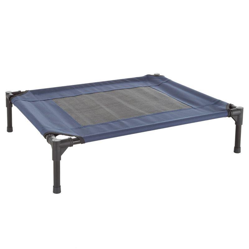 Pet Adobe Elevated Pet Bed for Dogs and Cats - 30" x 24", Navy