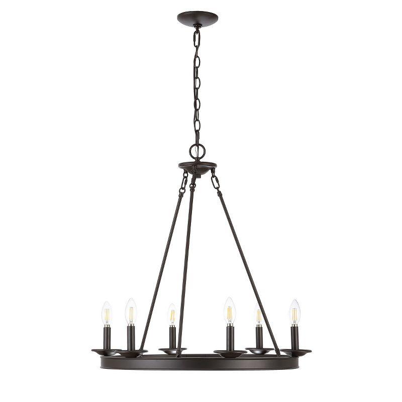 Joris 6 Light 26.25" Chandelier - CHA4015 - Oil Rub Bronze - Safavieh