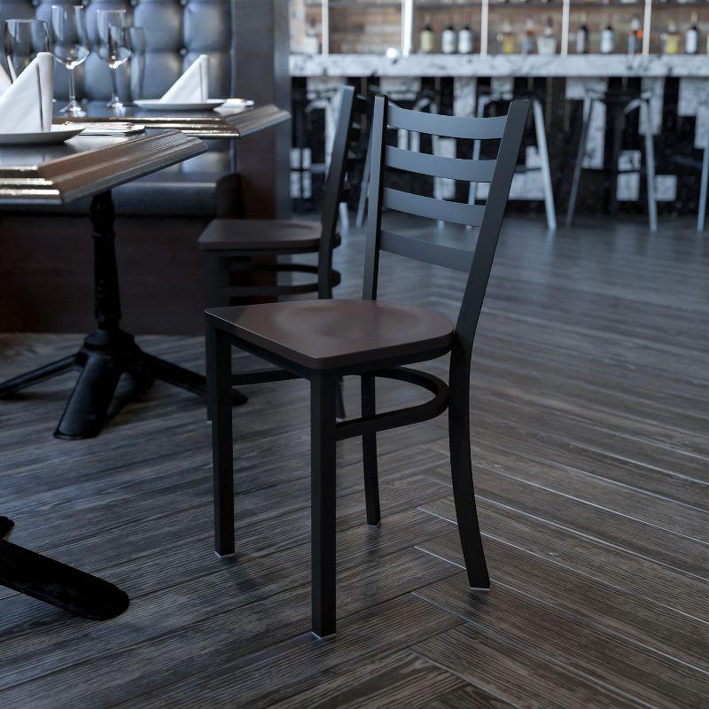 Flash Furniture Kendall Ladder Back Metal Restaurant Chair