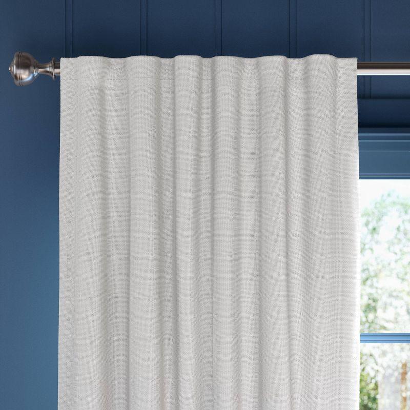 Aruba Off White Blackout Cotton Polyester Curtain Panels