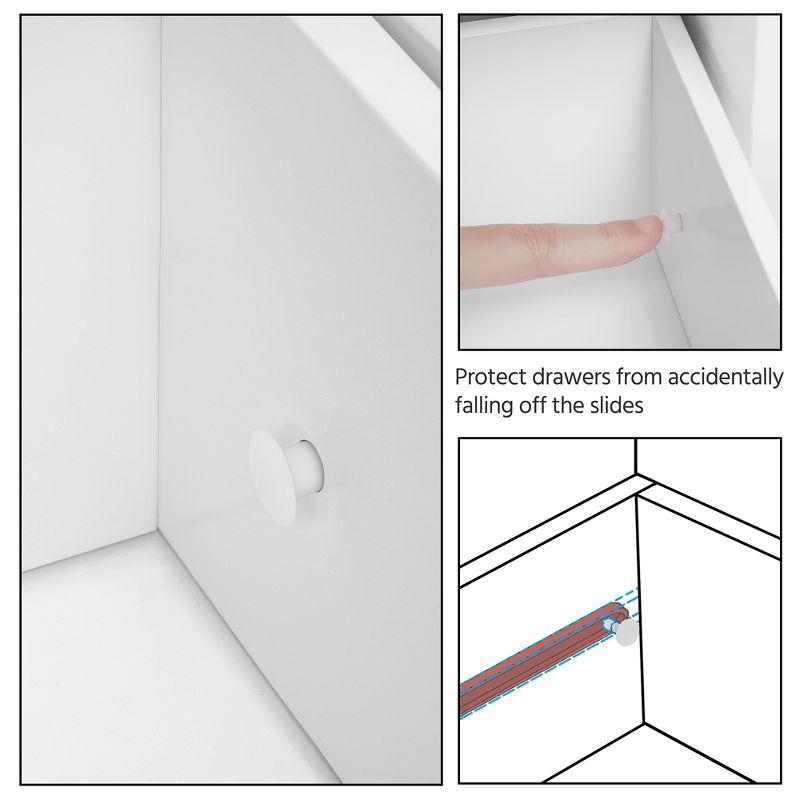 Yaheetech Free-Standing Bathroom Storage Cabinet Floor Cabinet White