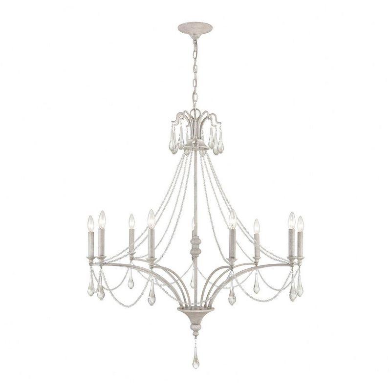 Elk Home French Parlor 9 - Light Chandelier in  Vintage White