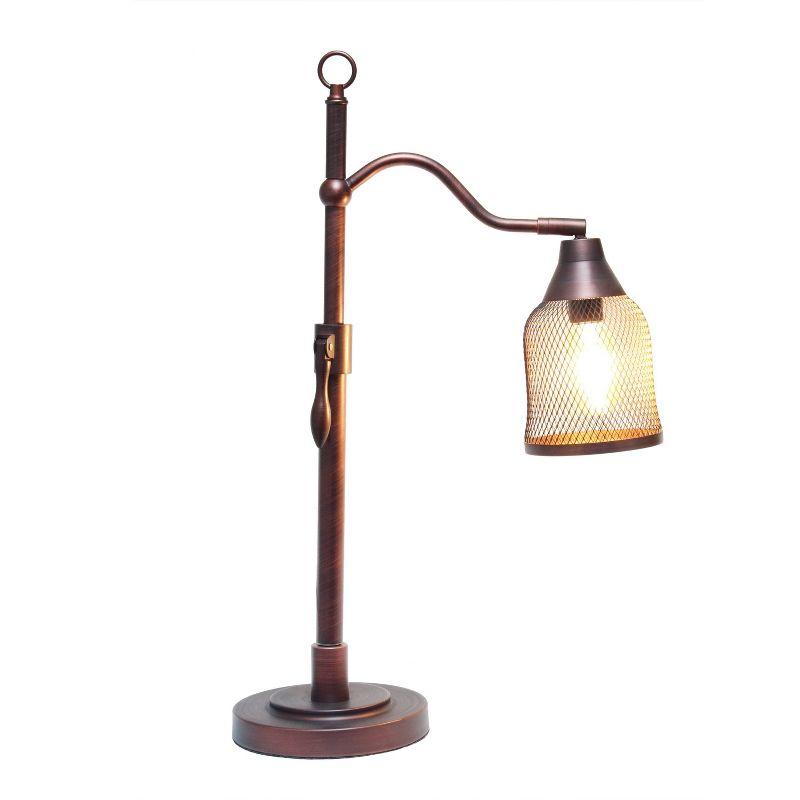 Williston Forge Fawnia 20.75" Red Bronze Arched Table Lamp & Reviews | Wayfair