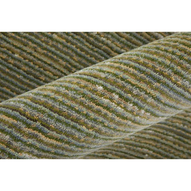 Esser Modern Solid, Green/Tan, Area Rug