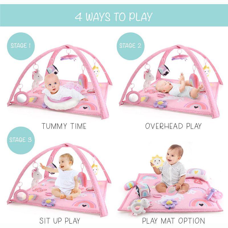 The Peanutshell Rainbow Paradise 7-in-1 Activity Gym & Play Mat for Baby